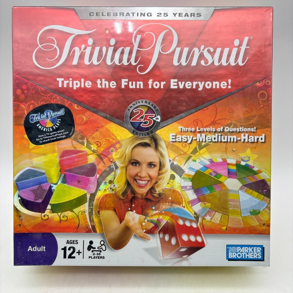 Trivial Pursuit 25th Anniversary SEALED Parker Brothers 2008 General Knowledge
